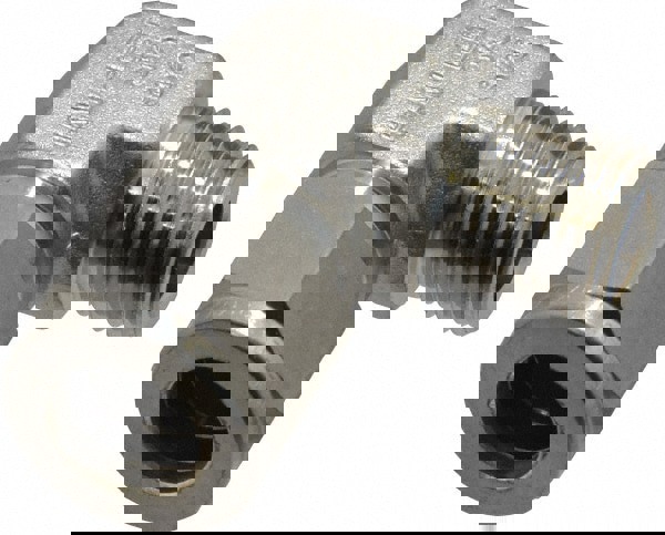 Compression Tube Male Elbow: 3/8